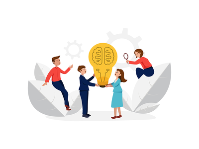 商业插画概念(Business Illustration concept)