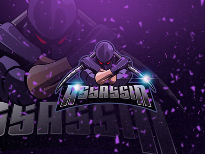 刺客-吉祥物和电子竞技标志(Assassin - Mascot & Esport Logo)