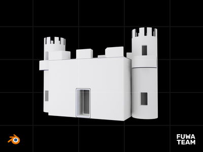 城堡 - 3D 未来主义游戏项目(Castle - 3D Futuristic game item)