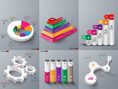 3D 信息图表(3D Infographics)