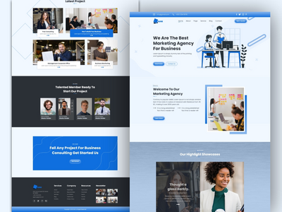 业务登陆页面设计(Business Landing Page Design)