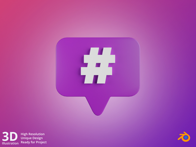 3d 标签(3d hashtag)