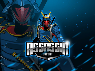 刺客-吉祥物和电子竞技标志(Assassin - Mascot & Esport Logo)