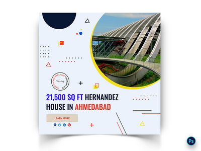 建筑社交媒体帖子模板(Architecture Social Media Post Template)