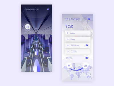 飞机座椅界面(Airplane Seat UI)
