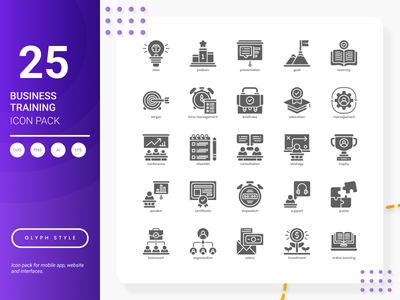 业务培训图标包(Business Training Icon Pack)