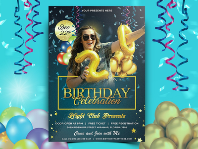 生日派对传单 Vol.02(Birthday Party Flyer Vol.02)