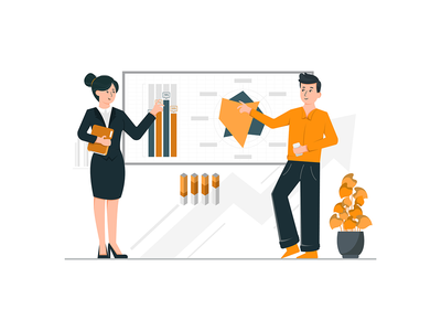 商务会议插图概念(Business Meeting Illustration concept)