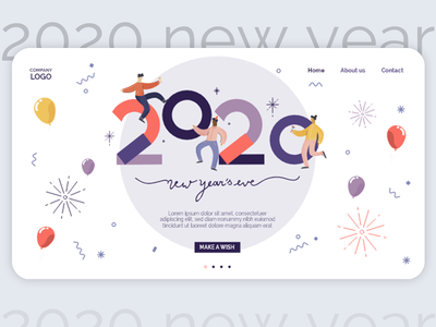 2020年新年登陆页面(2020 new year landing page)