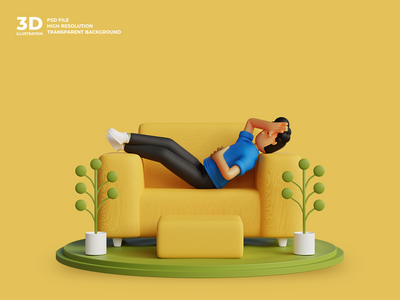 3d 男性角色是懒惰的(3d male character is lazy)