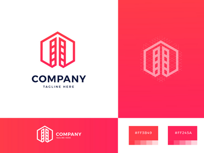 建筑标志模板(Building Logo Template)