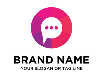 聊天标志矢量(Chat logo vector)