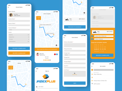 快递应用设计(Courier app Design)