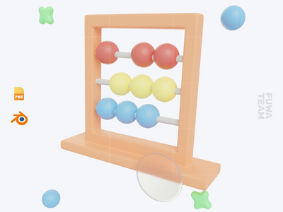 算盘 - 3D 学校图标包(Abacus - 3D School Icon Pack)