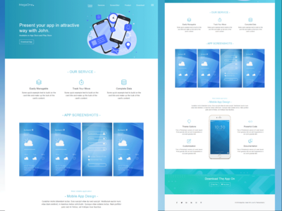 应用登陆网页模板(App Landing Web Template)