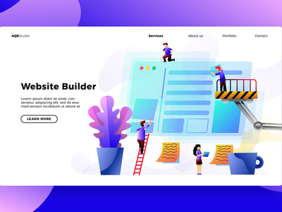 建设网站 - 横幅和登陆页面(Building Website - Banner & Landing Page)