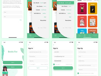 图书杂货店用户界面套件(book grocer ui kit)