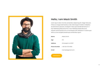 关于我们页面模板设计(About Us Page Template Design)