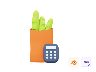 面包店 3D 图标(Bakery 3D Icon)