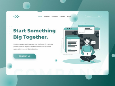 商业机构标题设计(Business Agency Header Design)