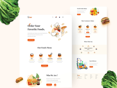咖啡厅和餐厅网页设计(Cafe and Restaurant Web Design)