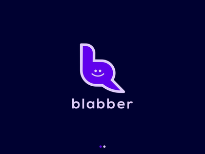 B 和聊天标志设计概念。喋喋不休的现代标志模板(B and Chat Logo Design Concepts. blabber modern logo template)