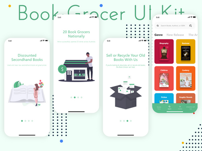 图书杂货店 UI 套件(Book Grocer UI Kit)