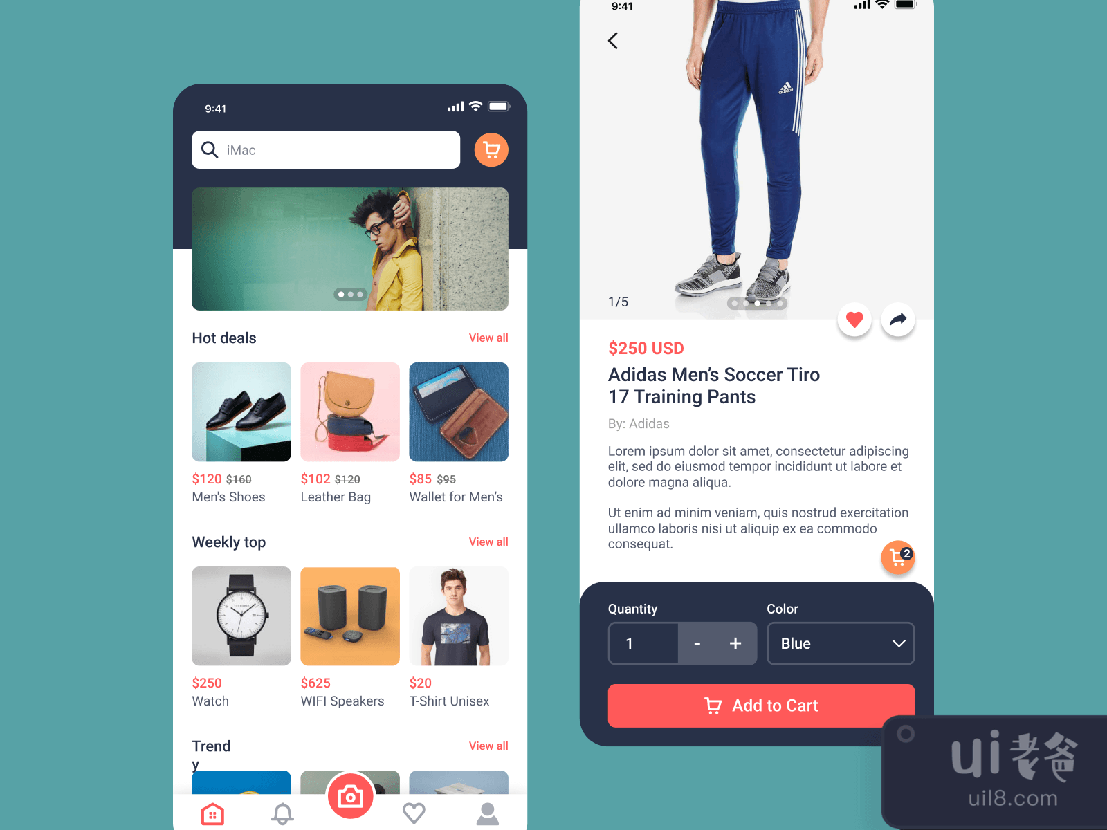E-commerce App UI for Figma and Adobe XD No 2 E-commerce App UI for Figma and Adobe XD No 2