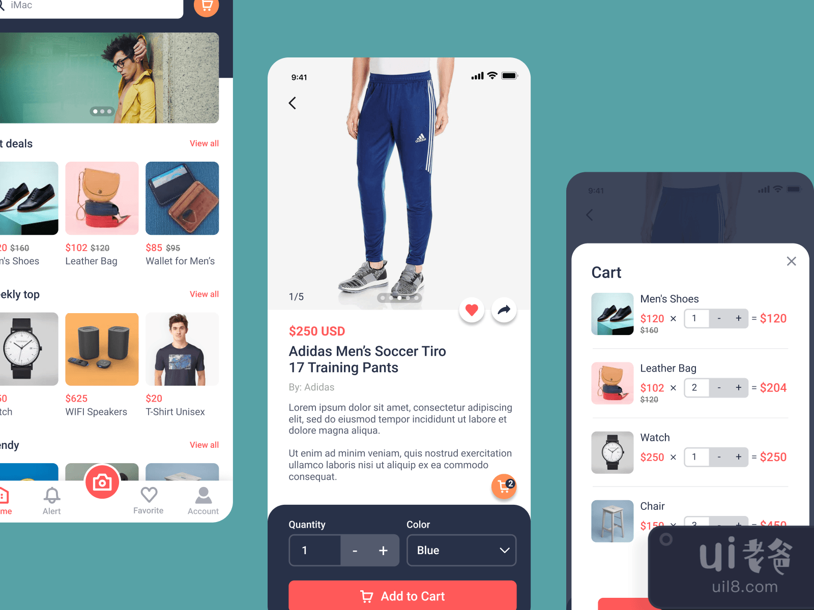 E-commerce App UI for Figma and Adobe XD No 3 E-commerce App UI for Figma and Adobe XD No 3