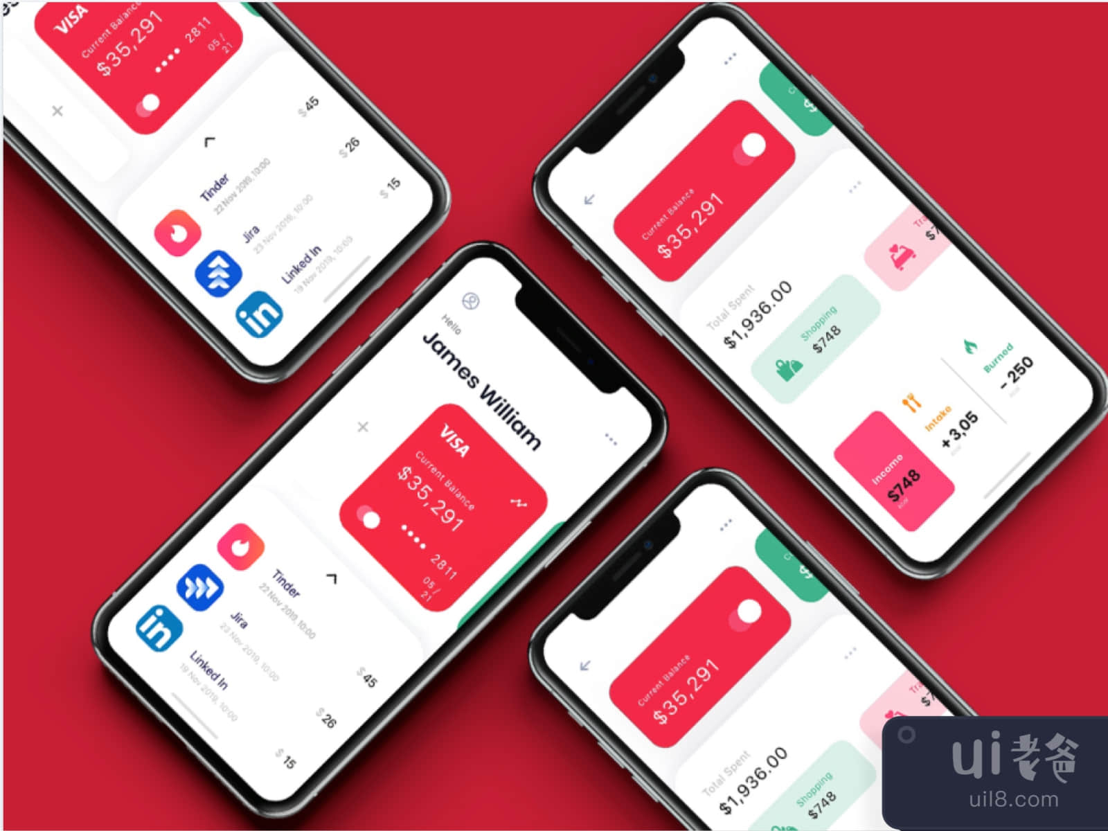 Finance App for Figma and Adobe XD No 2