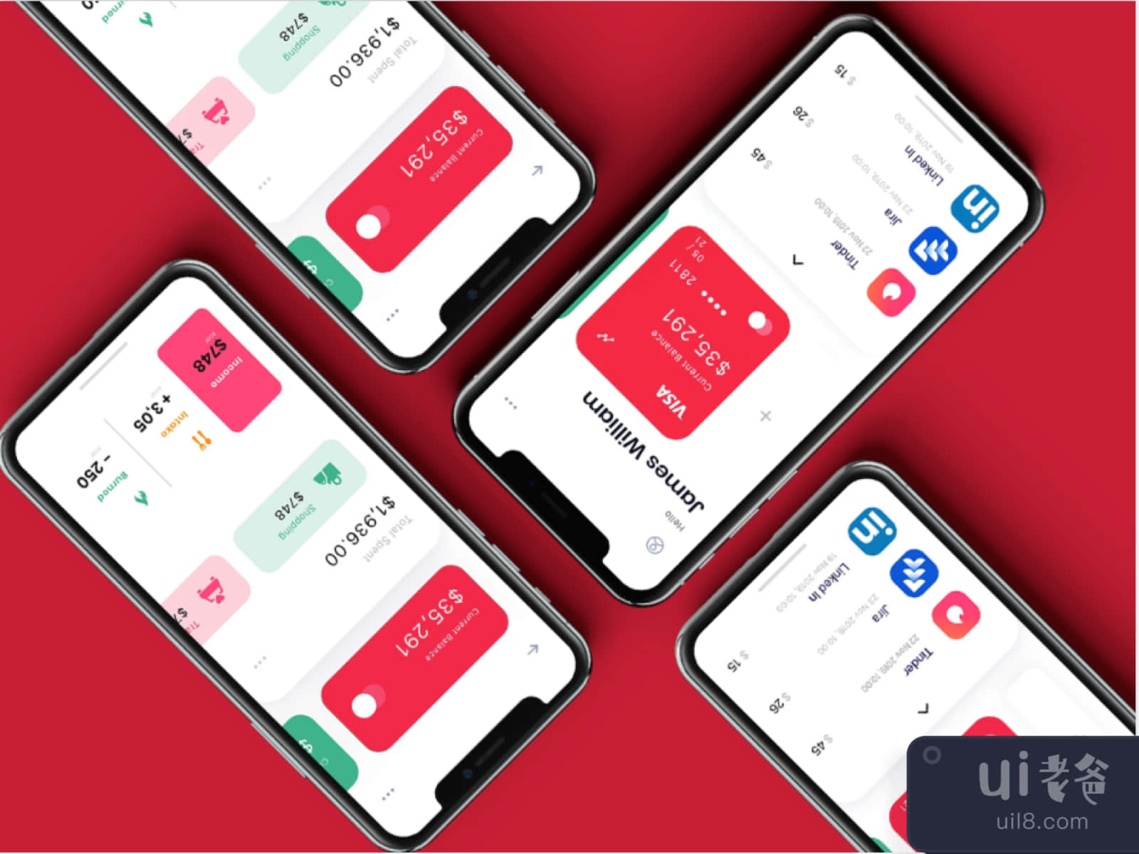 Finance App for Figma and Adobe XD No 3