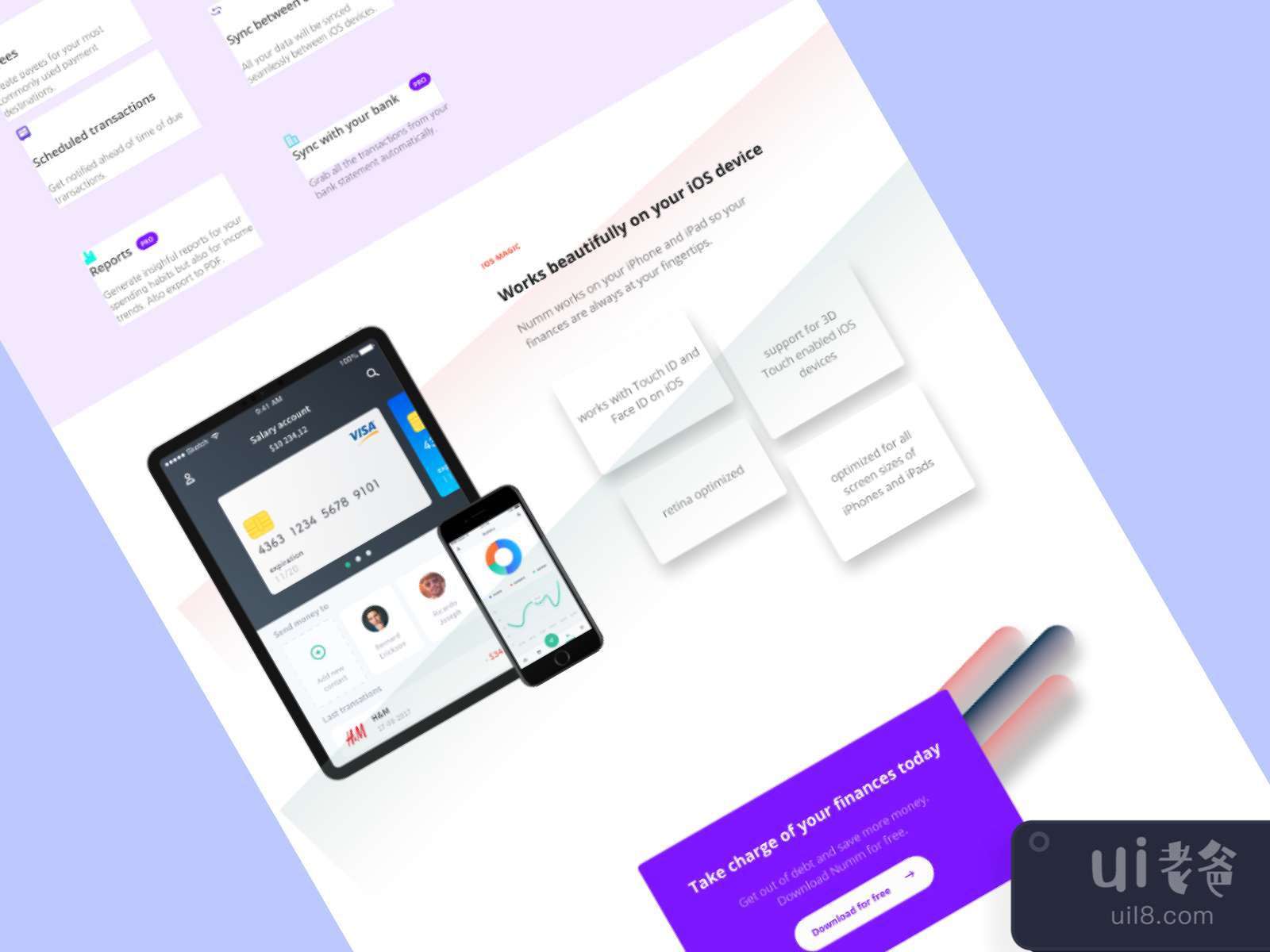 Finance Landing Page for Figma and Adobe XD No 2 Finance Landing Page for Figma and Adobe XD No 2