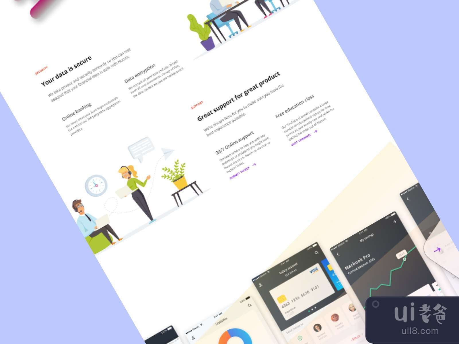 Finance Landing Page for Figma and Adobe XD No 3 Finance Landing Page for Figma and Adobe XD No 3