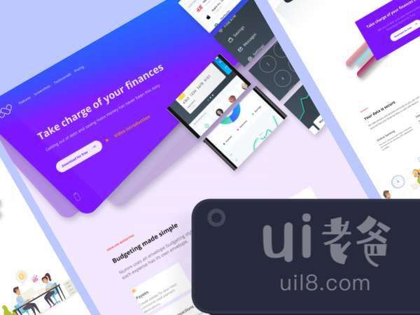 Finance Landing Page for Figma and Adobe XD No 1 Finance Landing Page for Figma and Adobe XD No 1