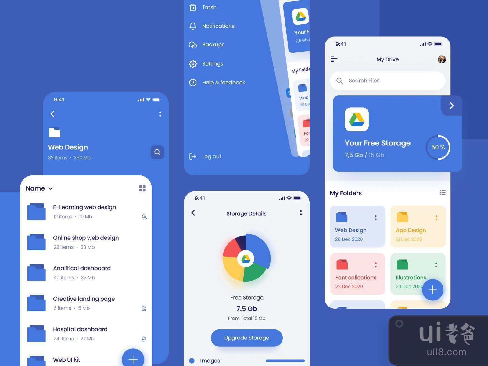 G-Drive UI Kit for Figma and Adobe XD No 3 G-Drive UI Kit for Figma and Adobe XD No 3