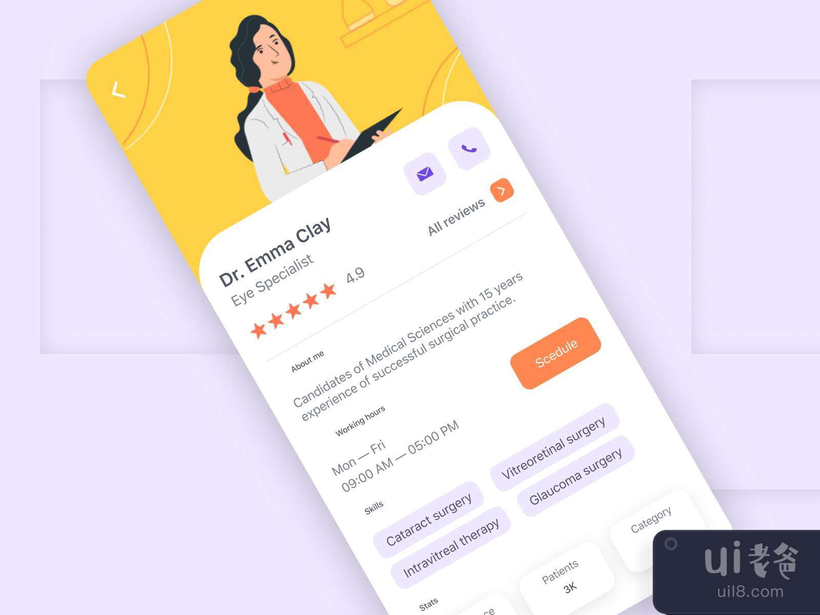 Medical App for Figma and Adobe XD No 2