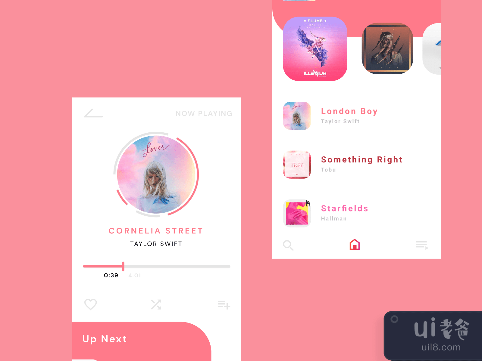 Music App for Figma and Adobe XD No 4 Music App for Figma and Adobe XD No 4