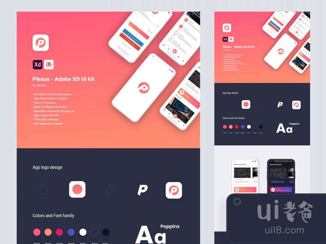 Plexus - Free Adobe XD UI Kit for Figma and Adobe XD No 1 Plexus - Free Adobe XD UI Kit for Figma and Adobe XD No 1