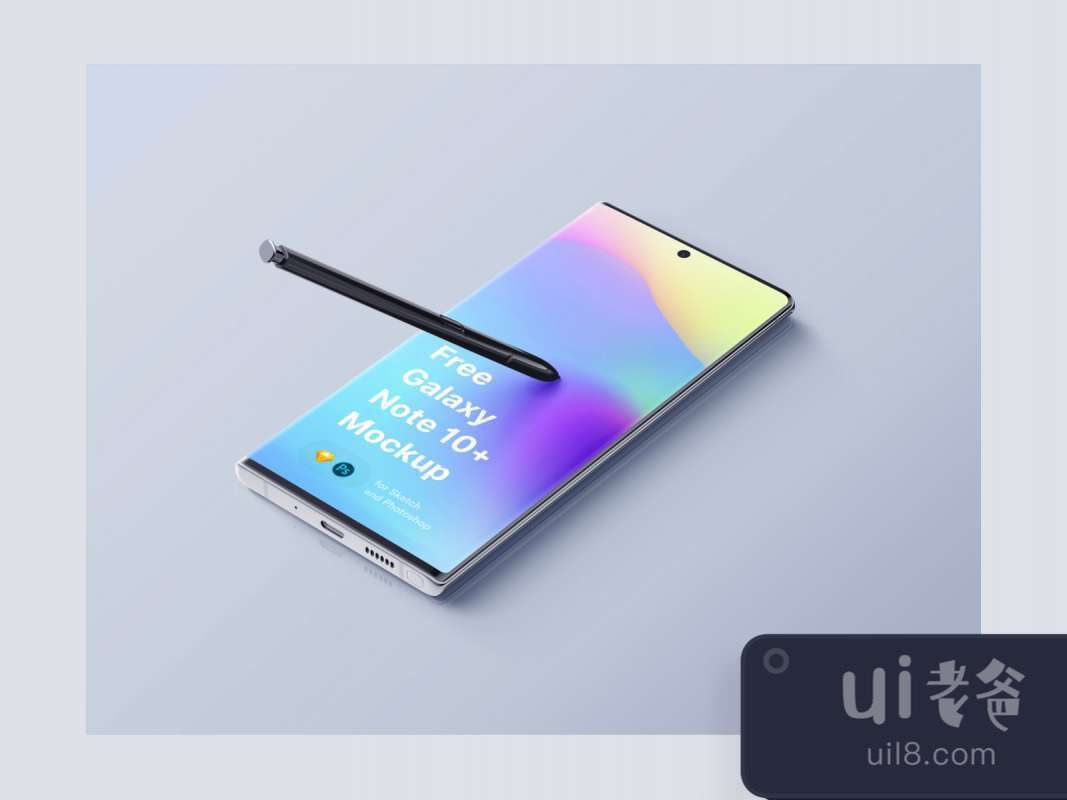Samsung Galaxy Note 10 Plus Mockup for Figma and Adobe XD No 1 Samsung Galaxy Note 10 Plus Mockup for Figma and Adobe XD No 1