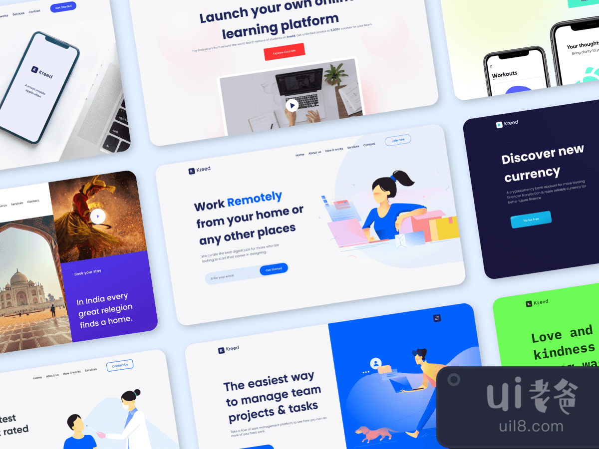 20 Hero Headers Template Pack for Figma and Adobe XD No 1 20 Hero Headers Template Pack for Figma and Adobe XD No 1