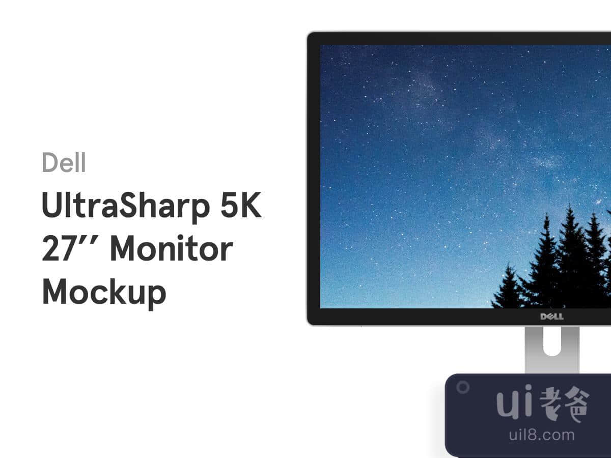 Dell UltraSharp 5K 27 Monitor Mockup for Figma and Adobe XD No 1 Dell UltraSharp 5K 27 Monitor Mockup for Figma and Adobe XD No 1