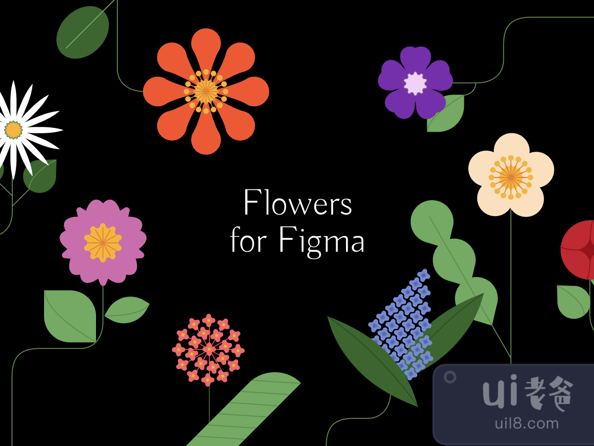 Flower Illustrations Pack for Figma and Adobe XD No 1 Flower Illustrations Pack for Figma and Adobe XD No 1