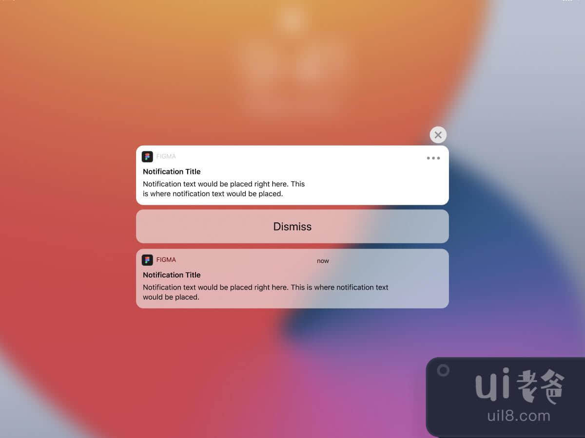 iPadOS 14 UI Kit for Figma and Adobe XD No 1