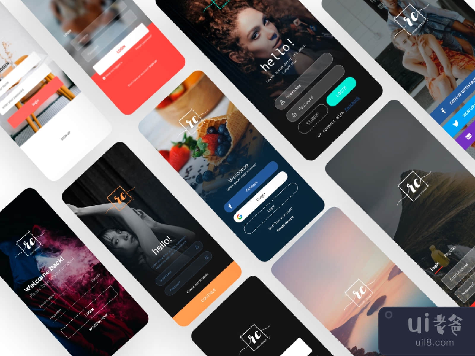 Kotlin UI Kit Layout for Figma and Adobe XD No 1