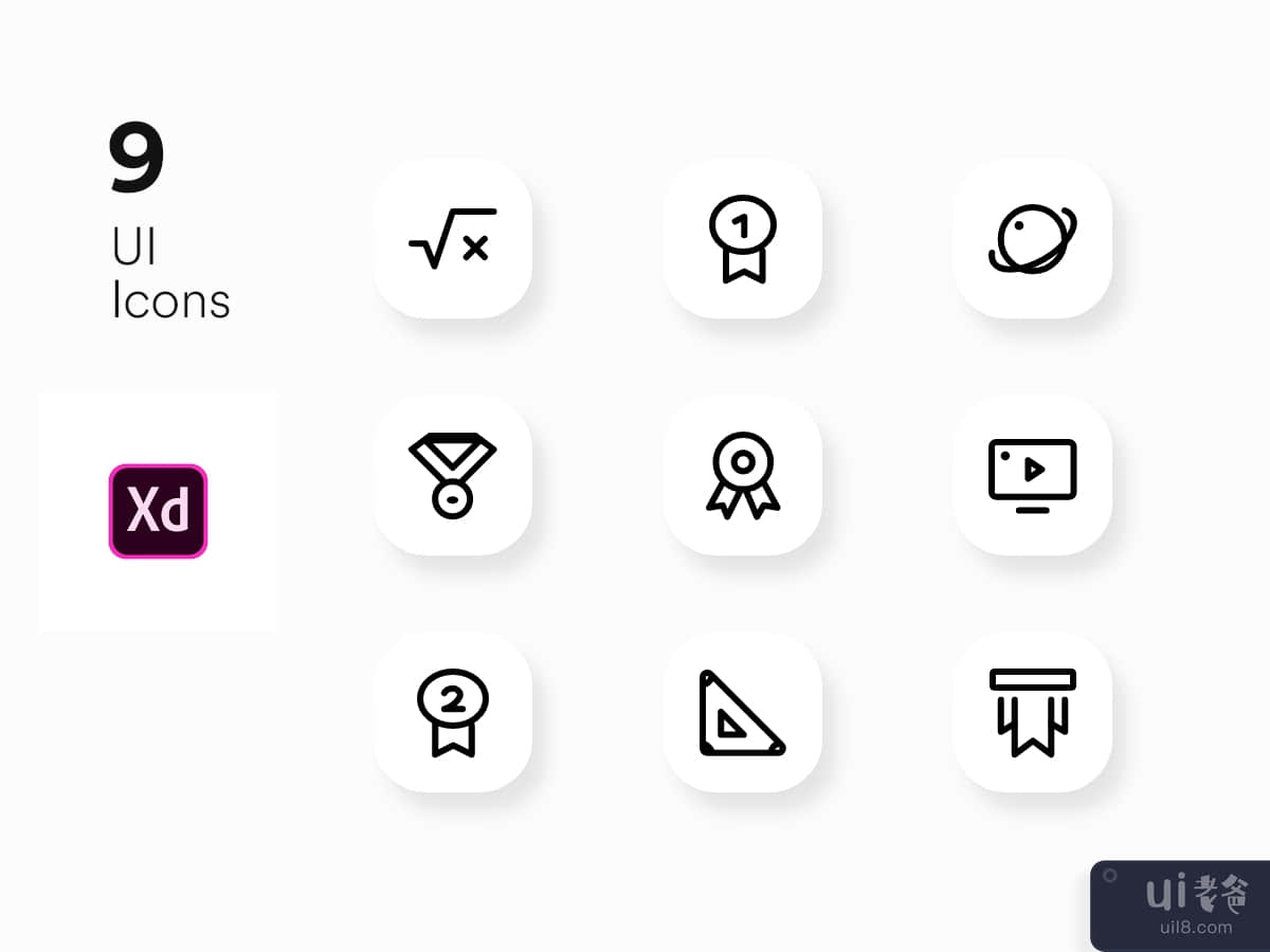 Icons UI KIT for Adobe xd