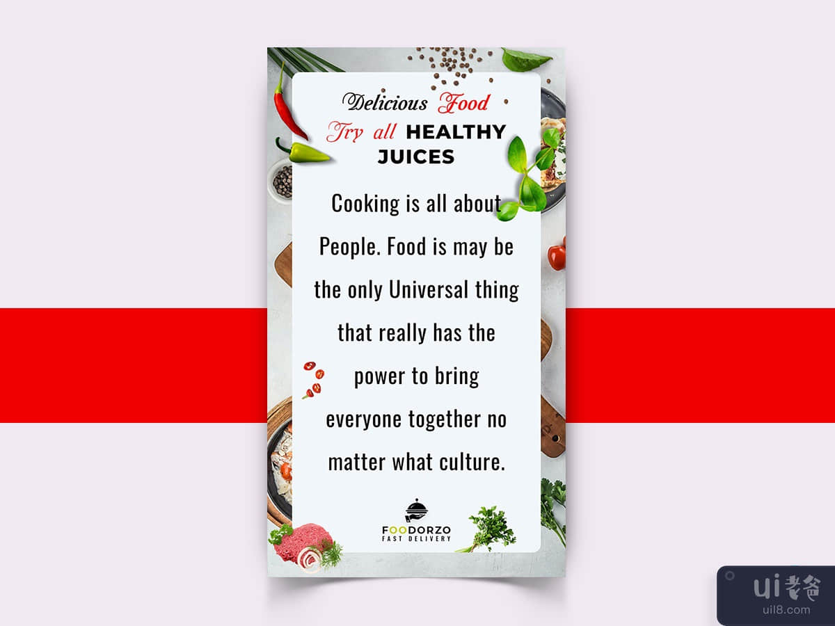 Food Social Media Post Template