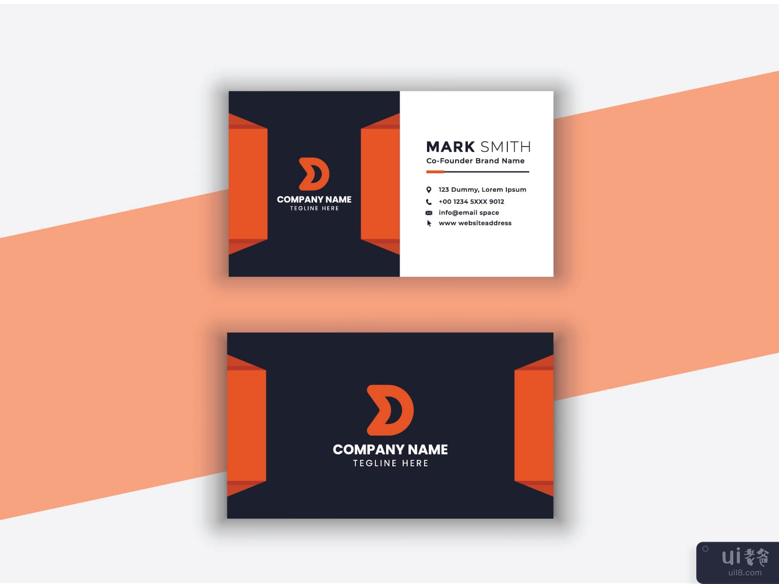 Corporate business card template