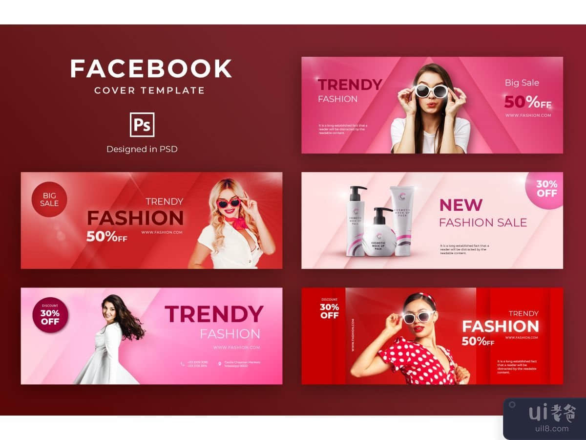 Facebook Cover Template Trend Fashion