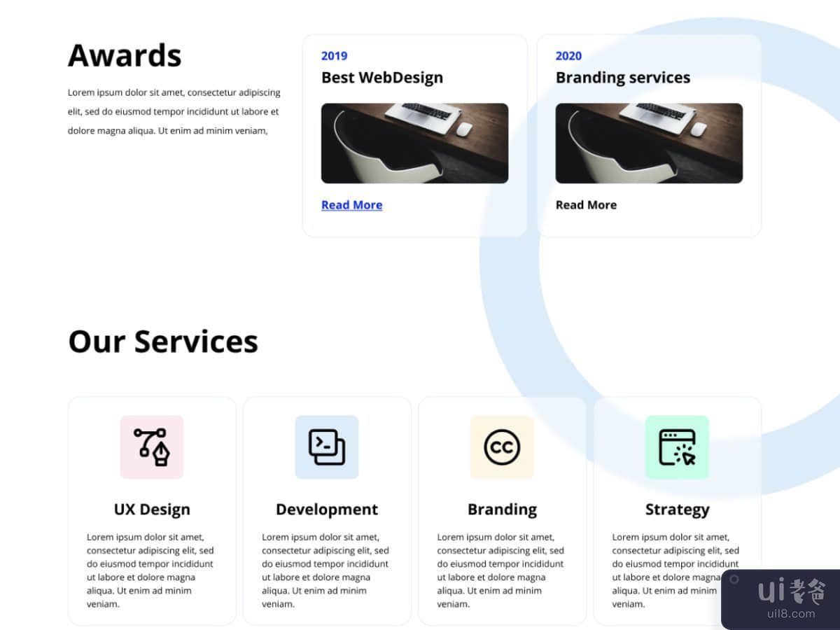 Hue - Figma 和 Elementor Pro 的模板(Hue - Template for Figma and Elementor Pro)插图3