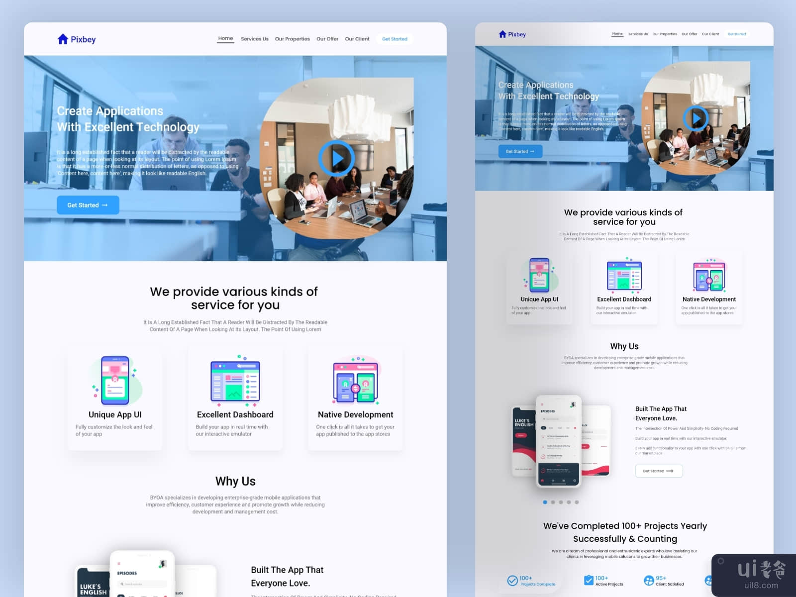 Agency Web Landing Page